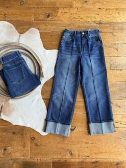 The Conway High Rise Slim Wide Leg Jean