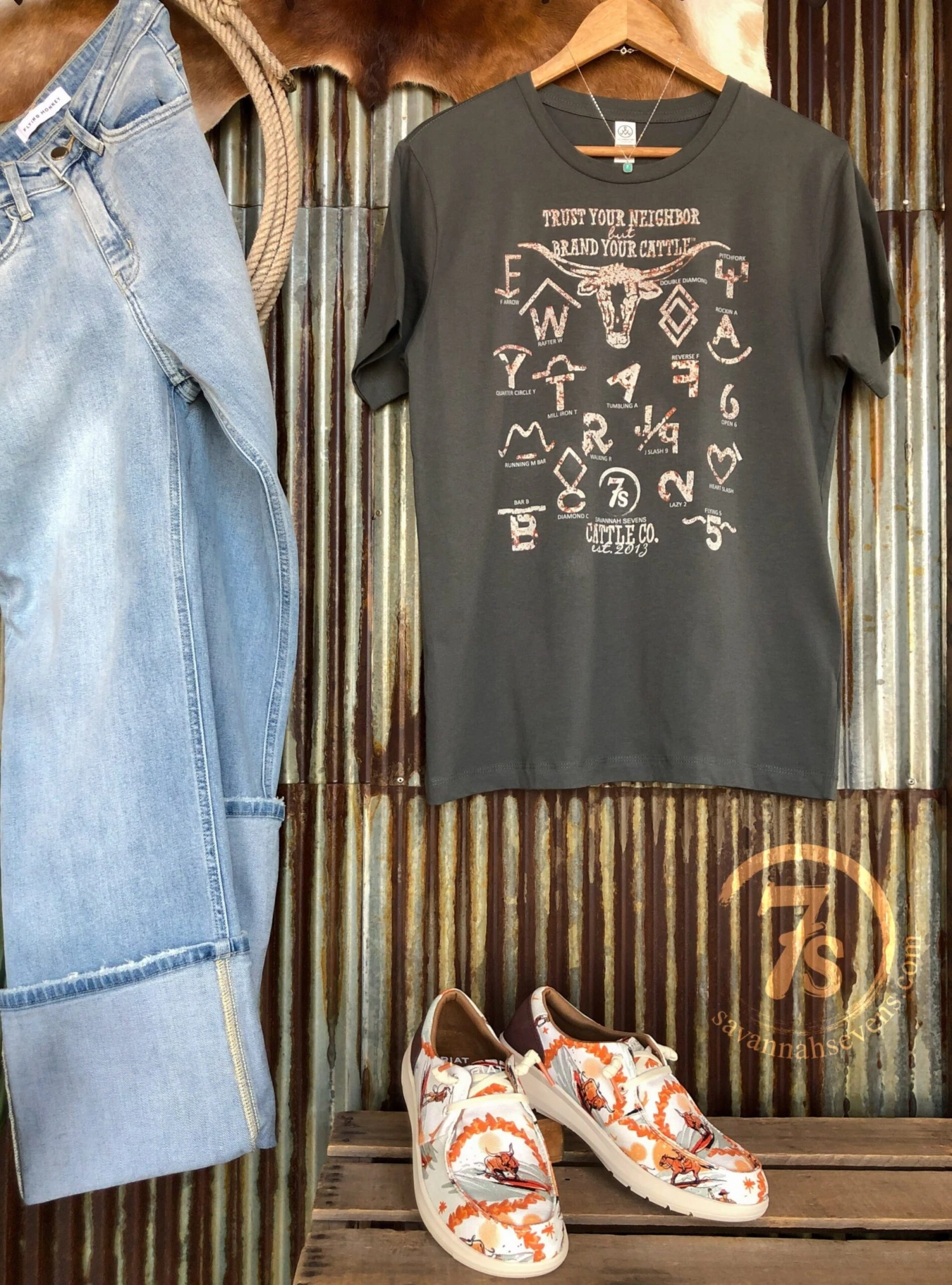 The 7's Cattle Co {Asphalt} {S-XXL} The 7's Cattle Co {Asphalt} {S-XXL} -SAVANAH Clothing sale IMG 02972 scaled