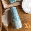 Turquoise Bandana Cups (Final Sale)
