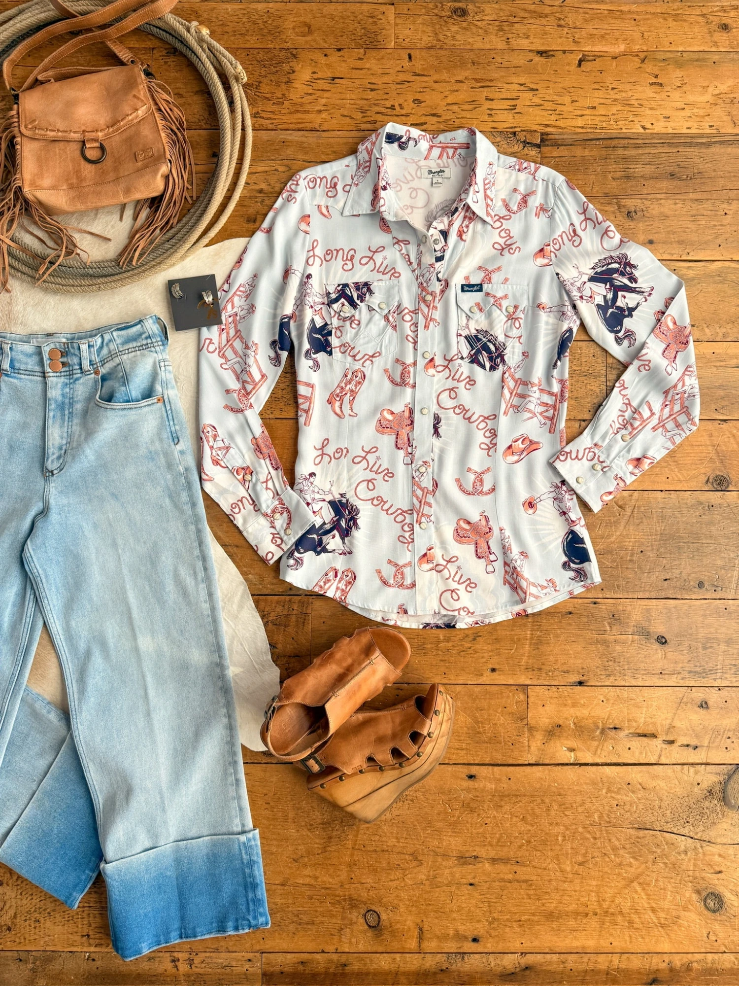 The Long Live Cowboys {S-XXL} Wrangler The Long Live Cowboys {S-XXL} -SAVANAH Clothing sale IMG 1666