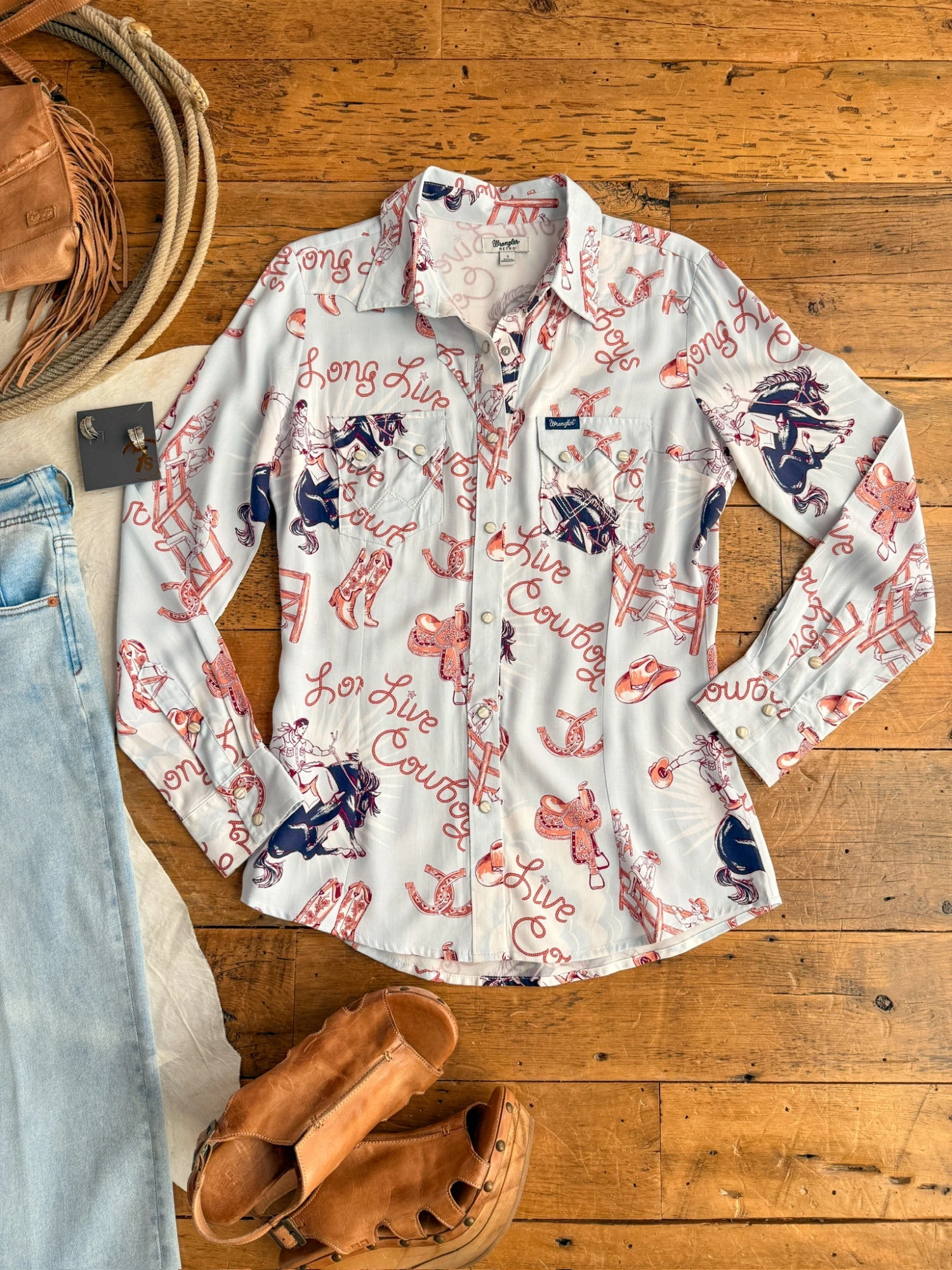 The Long Live Cowboys {S-XXL} Wrangler The Long Live Cowboys {S-XXL} -SAVANAH Clothing sale IMG 1667