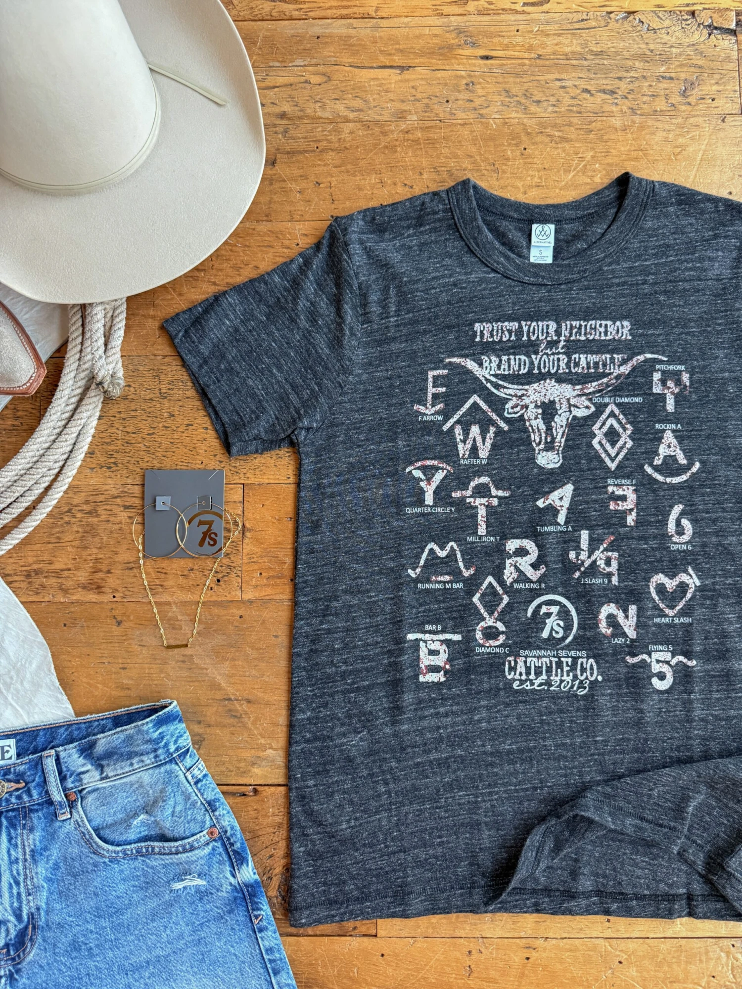 The 7s Cattle Co. Charcoal {S-XXL} The 7s Cattle Co. Charcoal {S-XXL} -SAVANAH Clothing sale IMG 53002 scaled