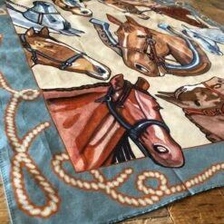 Vintage Saddle Horse Neck Scarf -SAVANAH Clothing sale IMG 64593