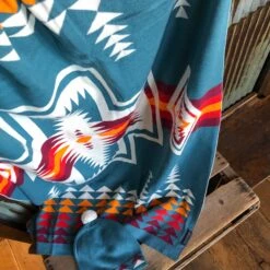 Harding Teal {blanket & Beanie} -SAVANAH Clothing sale image 176e96c5 c0b4 4243 8fef 51a54687baa6